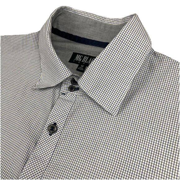 MG Black Label Men’s Button Up Long Sleeve Check Print M - Picture 4 of 15